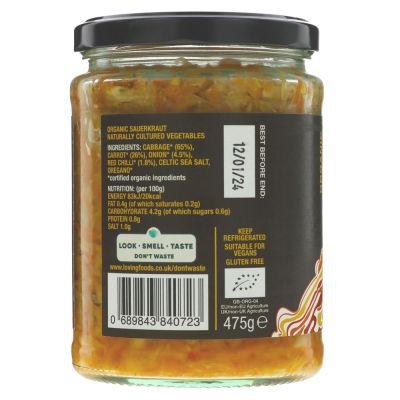 Loving Foods Organic Spicy Cortido Kraut 500g
