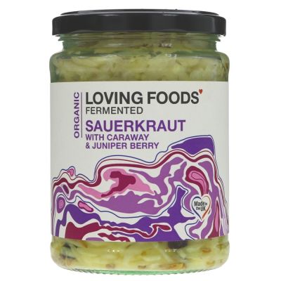 Loving Foods Organic Sauerkraut With Caraway 475g