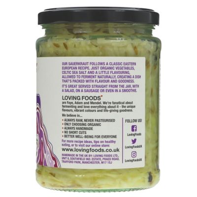 Loving Foods Organic Sauerkraut With Caraway 475g