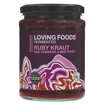 Loving Foods Organic Ruby Sauerkraut 475g