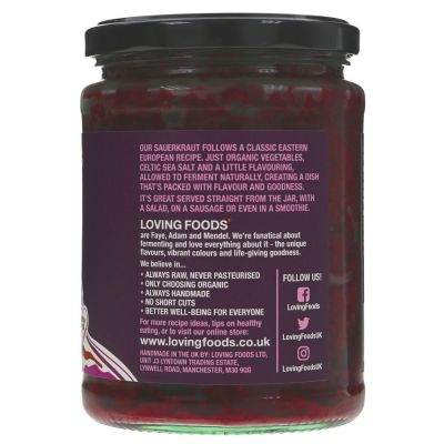 Loving Foods Organic Ruby Sauerkraut 475g