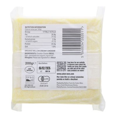 Calon Wen Mellow Cheddar 200g