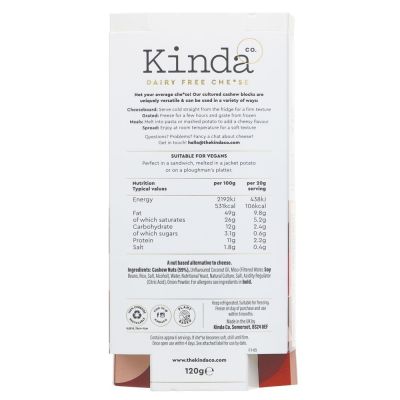 Kinda Co. Farmhouse Vegan Cheese 120g