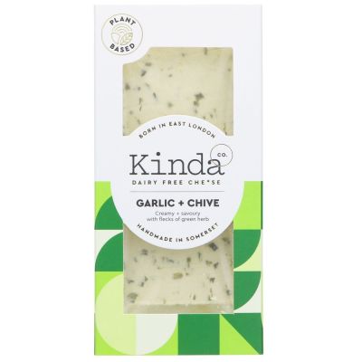 Kinda Co. Garlic & Chive Vegan Cheese 120g