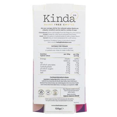 Kinda Co. Summre Truffle Vegan Cheese 120g