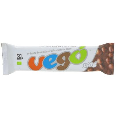 Vego Organic Hazelnut Chocolate Bar 150g