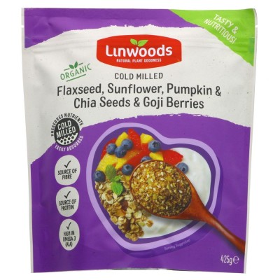 Buy Linwoods Flax Sunflower Pumpkin Sesame & Goji 425g Superfoods & Sports Nutrition Online − UK Supplier