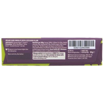 Ombar Chocolate Pistachio Cream Bar 42g