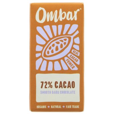 Ombar Dark 72% Raw Chocolate Bar 35g