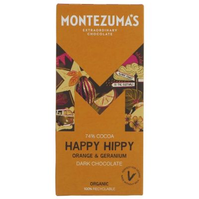 Montezumas Happy Hippy - Orange & Geranium Chocolate 90g