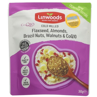 Buy Linwoods Flax Almond Brazil Walnut Q10 Superfoods & Sports Nutrition Online − UK Supplier