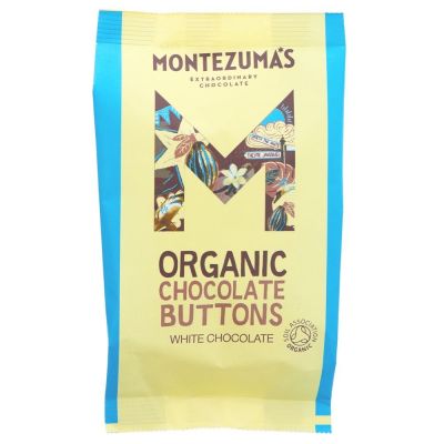 Montezumas Organic White Chocolate Buttons 120g