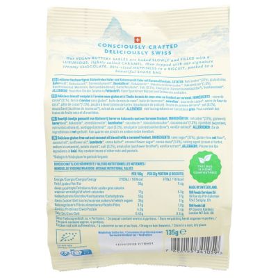 Rhythm 108 Organic Chocolate & Salted Caramel Biscuit Sharing Bag 135g