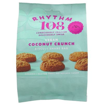 Rhythm 108 Organic Coconut Crunch Cookie Sharing Bag 135g
