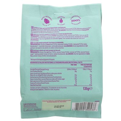 Rhythm 108 Organic Coconut Crunch Cookie Sharing Bag 135g
