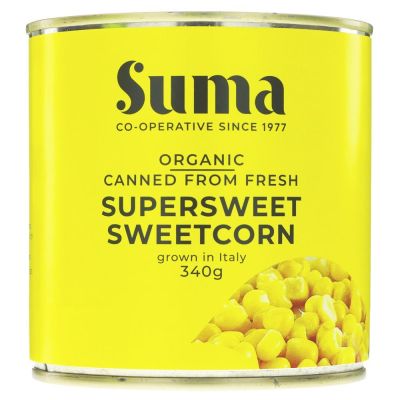 Suma Organic Supersweet Sweetcorn 340g