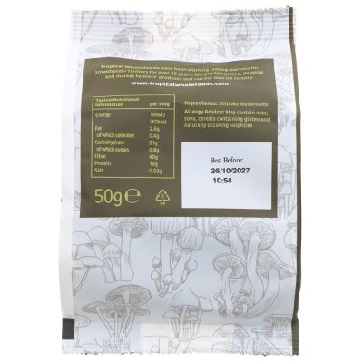 Tropical Wholefoods Shiitake Mushrooms 50g