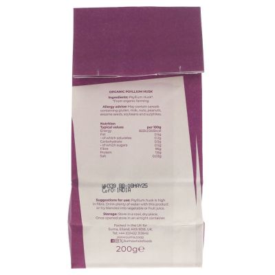 Suma Organic Psyllium Husks 200g