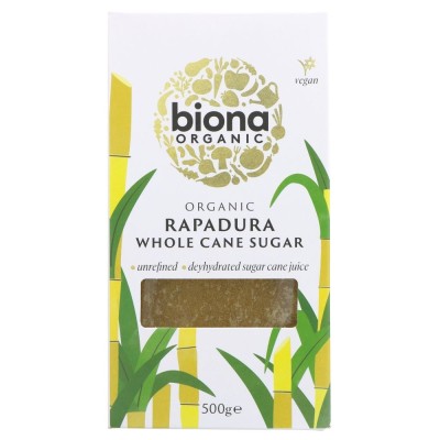 Buy Biona Organic Rapadura Whole Cane Sugar 500g Online − UK Supplier