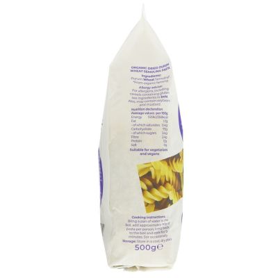 Suma Organic White Fusilli Pasta 500g