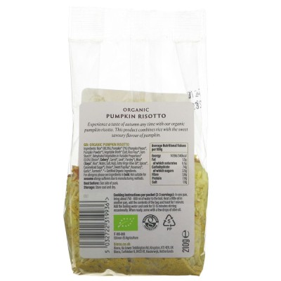 Biona Organic Pumpkin Risotto 210g