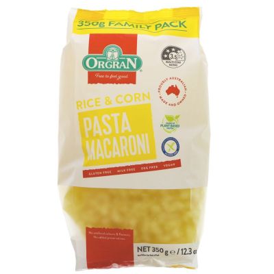 Orgran Rice & Corn Macaroni 350g