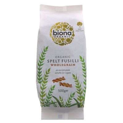 Biona Organic Spelt Fusili Wholewheat 500g