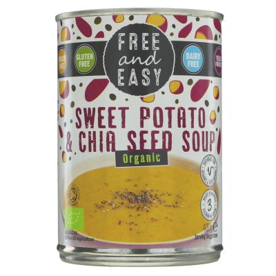 Free & Easy Organic Sweet Potato & Chia Seed Soup 400g