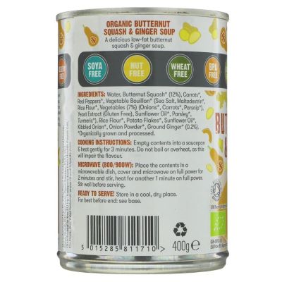 Free & Easy Butternut & Ginger Soup 400g