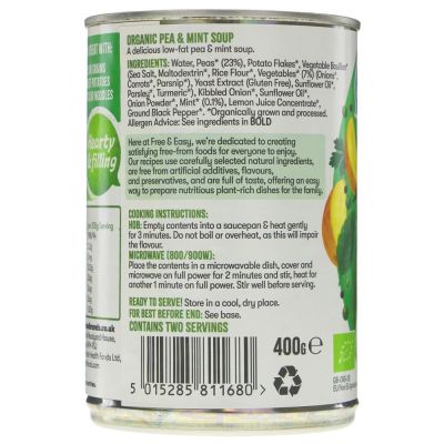 Free & Easy Pea & Mint Soup 400g