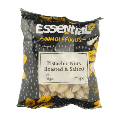 Buy Essential Pistachios Roasted & Salted 125g Online − UK Supplier