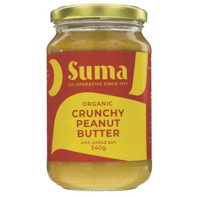 Suma Organic Peanut Butter Crunchy Salted 340g