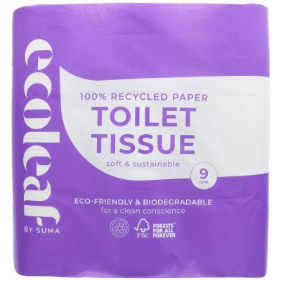 Suma Ecoleaf Toilet Roll 9 Pack