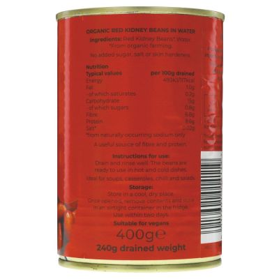 Suma Organic Red Kidney Beans 400g