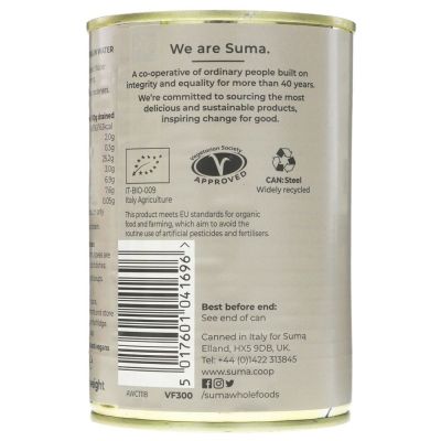 Suma Organic Black Chickpeas 400g