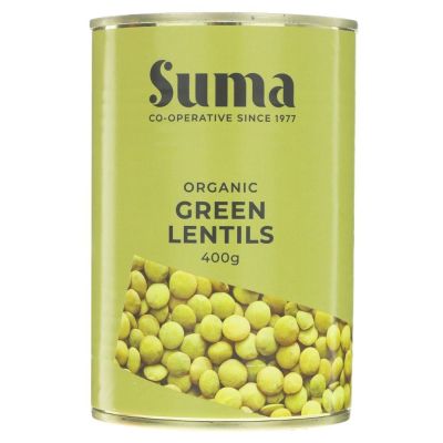 Suma Organic Green Lentils 400g