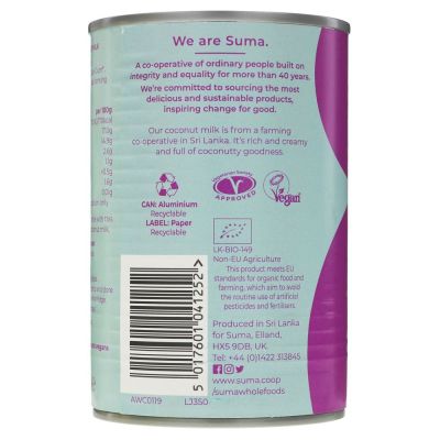 Suma Organic Coconut Milk 400ml
