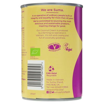 Suma Organic Coconut Cream 400ml