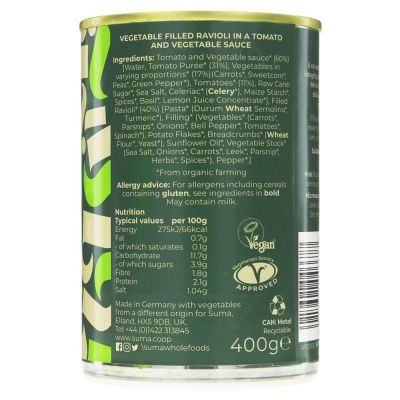 Suma Organic Vegan Ravioli 400g