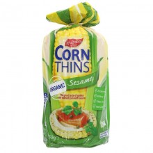 Real Foods Corn Thins Sesame