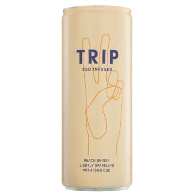Trip Drink Peach & Ginger CBD Infused Drink 250ml