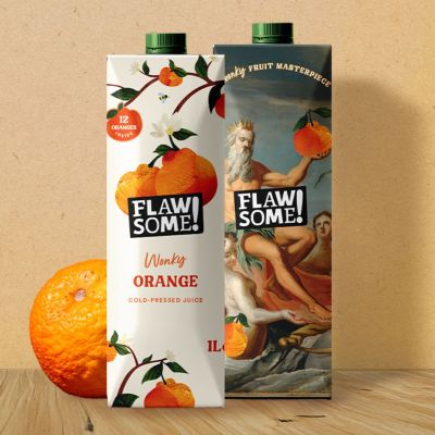 Flawsome Wonky Orange Juice 1ltr