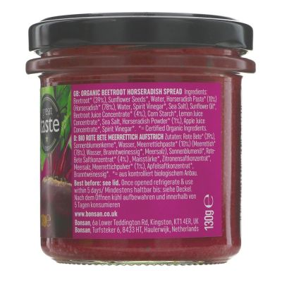 Bonsan Beetroot & Horseradish Pate 130g