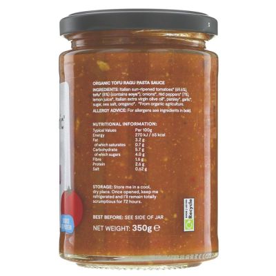Mr Organic Tofu Ragu Pasta Sauce 350g