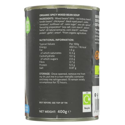 Mr Organic Spicy Bean Soup 400g