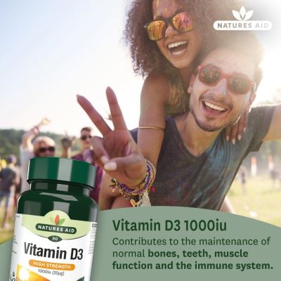 Natures Aid Vitamin D3 1000iu (25ug) 90 Tablets