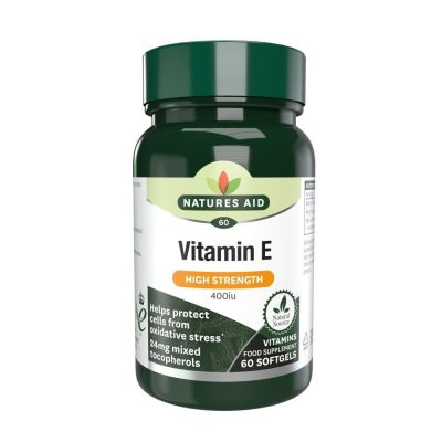 Natures Aid Vitamin E 400iu Natural Form 60 Softgels