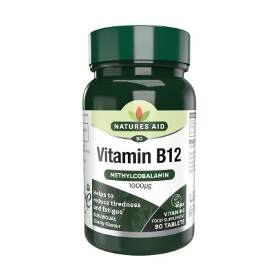 Natures Aid Vitamin B12 1000ug (Sublingual) 90 Tablets