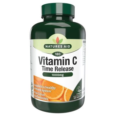 Natures Aid Vitamin C 1000mg Time Release (with Citrus Bioflavonoids) 240 Tablets