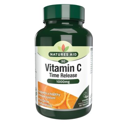 Natures Aid Vitamin C 1000mg Time Release (with Citrus Bioflavonoids) 90 Tablets